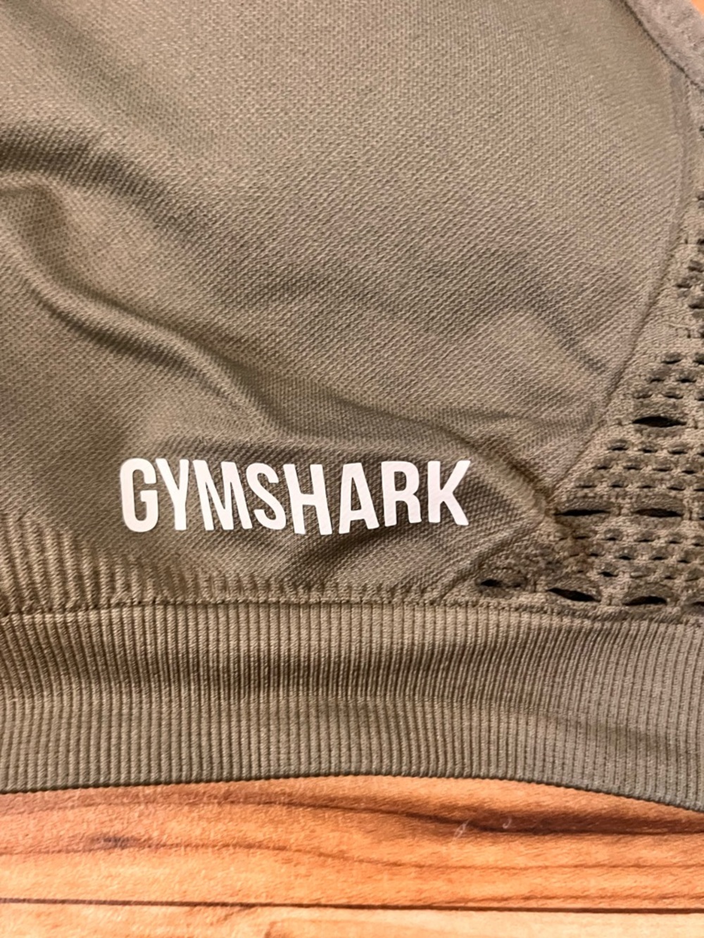 Gymshark Olive Seamless Strappy Sports Bra - Picture 2 of 6